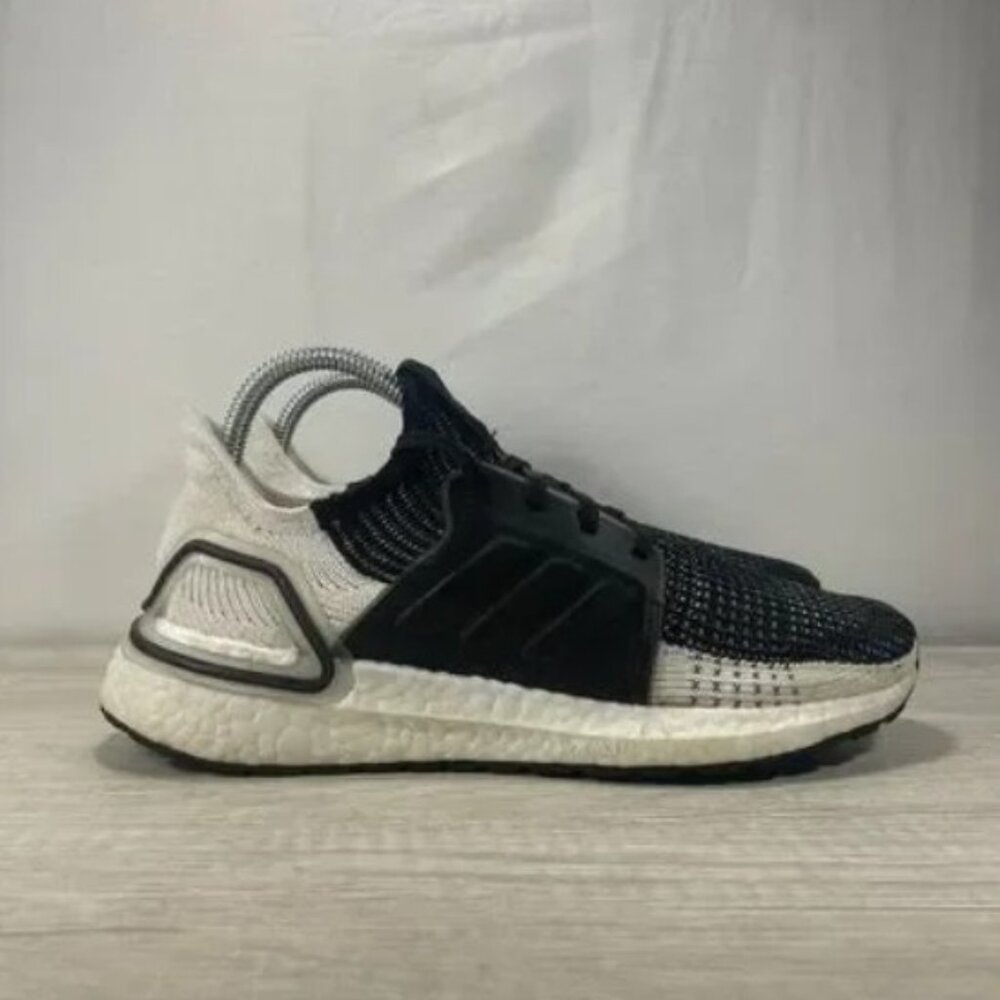 Adidas Ultraboost 19 Black White Athletic Shoes Womens Size 7.5